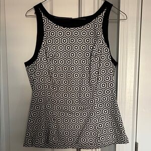 White House Black Market Hexagon Pattern Tank Top